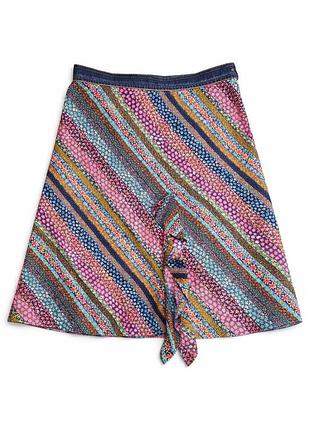 Яскрава спідниця kookaï  з джинсовим поясом та принтом