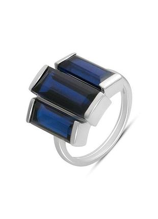 Срібне кільце із сапфіром nano 6.547ct (17.5 см розмір) 2195191