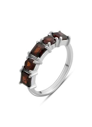 Серебряное кольцо с натуральным гранатом 1.85ct (17.5см размер) 2181989