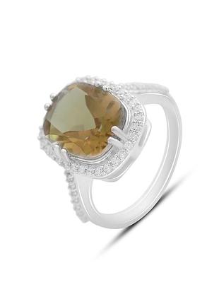Серебряное кольцо с султанит султанитом 5.503ct (18см размер) 2171409