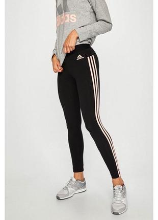 Жіночі спортивні жіночі adidas з лампасами чорні великого розміру l2 фото