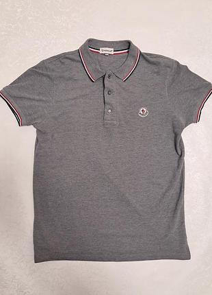 Футболка монклер серая