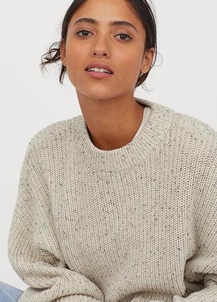 Оригинальный джемпер крупной вязки от бренда h&m 0738882001 разм. xl