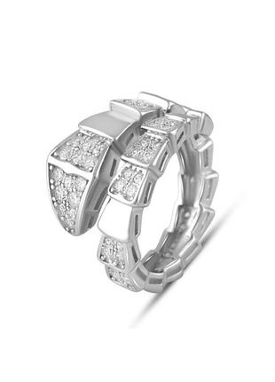 Серебряное кольцо с фианитами (16.5/17/17.5/18/18.5/19 см размеры) 2102694