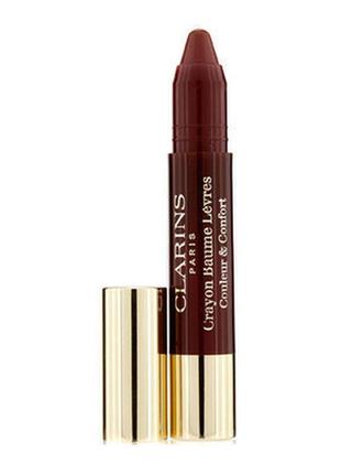 Зволожуючий бальзам clarins lip balm crayon colour and comfort 06 soft coffee