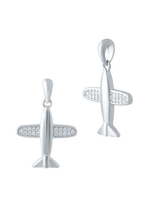 Серебряная подвеска с фианитами (2044833)