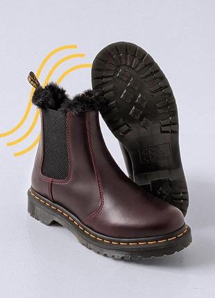 Ботинки от dr. martens 2976 leonore oxblood atlas