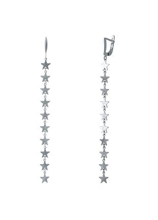 Срібні сережки без каменів (1983232)