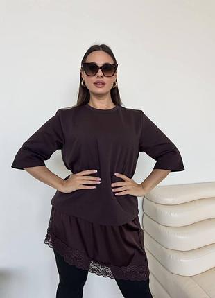 Женская удлинённая блуза