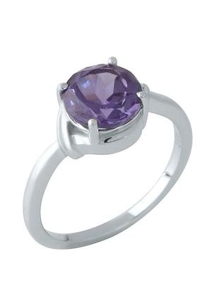 Срібне кільце з александритом (18 см розмір) 1962145