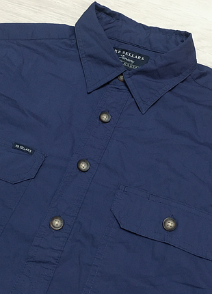 Rb sellars чоловіча сорочка великого розміру в стилі workwear з кишенями широка вільна