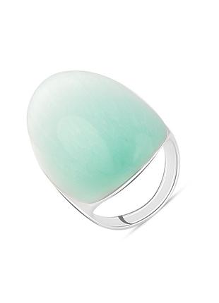 Срібне кільце з котячим оком (17 см розмір) 2046813