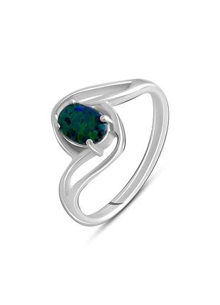 Серебряное кольцо с опалом 0.271ct (17см размер) 2125426