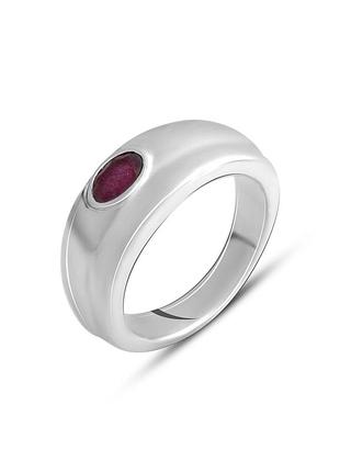 Серебряное кольцо с натуральным рубином 0.467ct (17/17.5/18.5 см размеры) 2140450