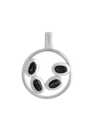 Серебряная подвеска с сапфиром 0.188ct (2140078)