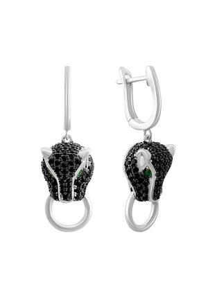 Серебряные серьги с фианитами (2143420)