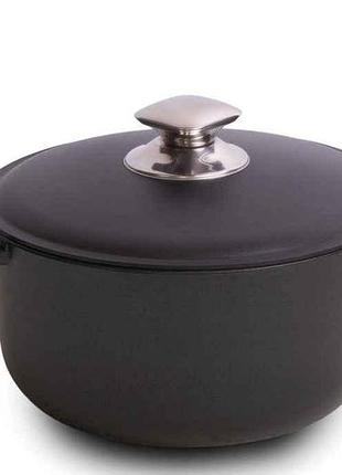 Кастрюля 2л с а/п покрытием и алюминиевой крышкой а3002 тм talko