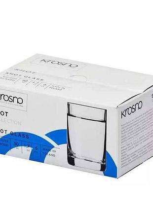 Набор рюмок для водки 6шт 50мл shot тм krosno