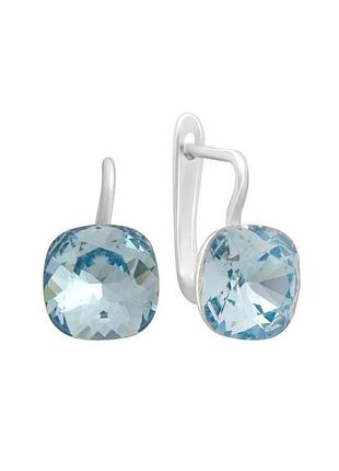 Серебряные серьги с фианитами (676155998)