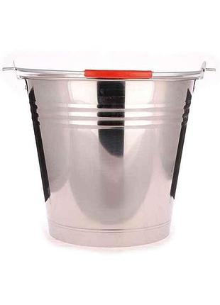 Відро з нерж. сталі б/кришки 8л тм vitol