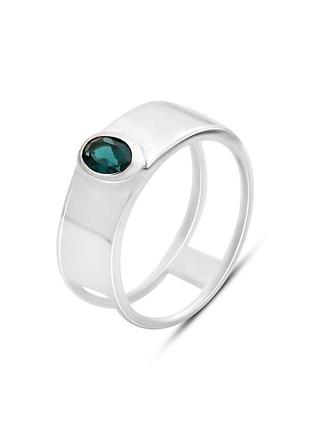 Серебряное кольцо с топазом лондон блю 0.32ct (17.5см размер) 2167709