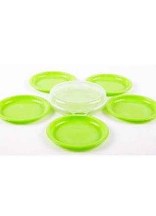 Набор тарелок 187мм (6шт) в пластиковом чехле пг-2066 тм полимерагро