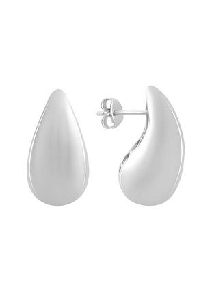 Серебряные серьги без камней (2184652)