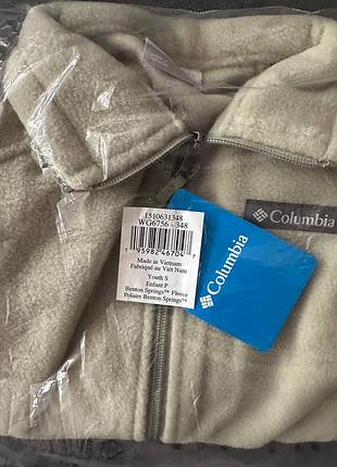 Флисовая детская кофта columbia, размер s 4