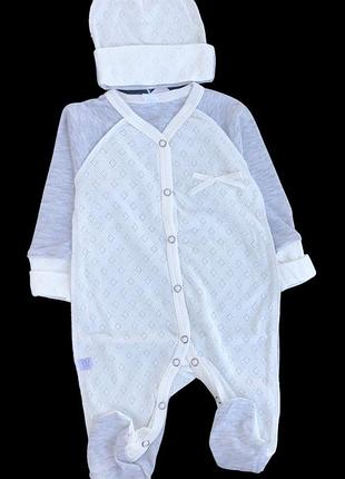 Человечек с шапочкой "нежность", мелованная ажур, тм "sm"