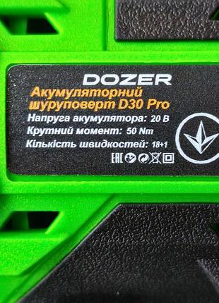 Акумуляторний шуруповерт "dozer" d30 pro (2акб) 8