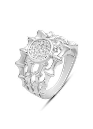 Серебряное кольцо с фианитами (17/18/17.5 см размеры) 2198239