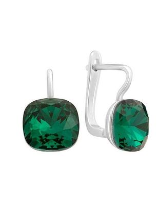 Серебряные серьги с фианитами (675567683)