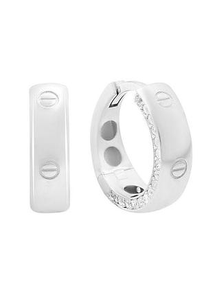 Золоті сережки з фіанітами 0.32ct (678642493)