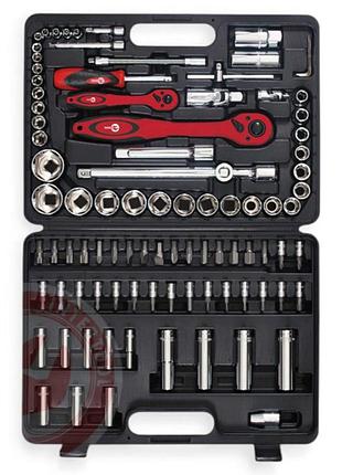 Набор инструмента 1/2",1/4" 94 шт с битами тайвань intertool 3