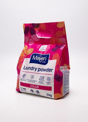 Гіпоалергенний пральний порошок mayeri all-care color вагою 2 кг.
