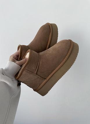 Ultra mini platform ginger suede+ 🧡