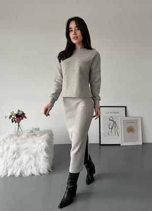 Костюм-двойка из ангоры