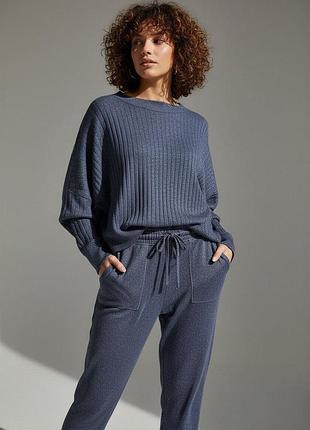 Жіноча піжама костюм marks&amp;spencer трикотажна, штани з кишенями