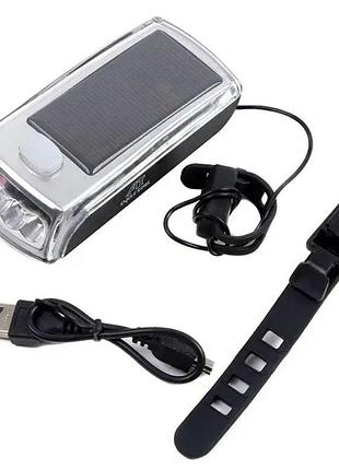 Ліхтар велосипедний з сигналом speaker bicycle light hj-045 (4-14)