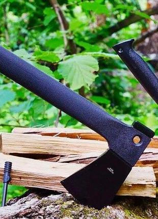 Топор ручной работы cog ft-920 с молотком + огниво + пила