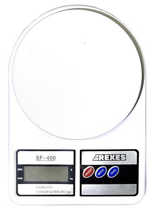 Кухонные весы arexes sf-400 до 10 кг с подсветкой