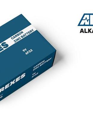 Батарейка 6f22/9v arexes цинк карбон (10шт в упаковке)