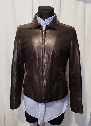 Куртка кожаная женская gallotti р. 46. италия.