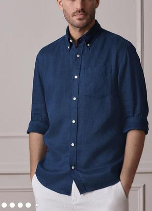 Рубашка лен/хлопок р. л