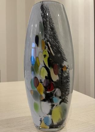 Вінтажна ваза з кораловими бризками fidrio