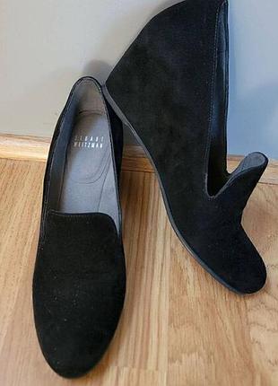 Черные замшевые закрытые туфли