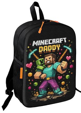 Рюкзак школьный детский minecraft крипер 36х27 см подростковый для мальчика,девочки (4722)