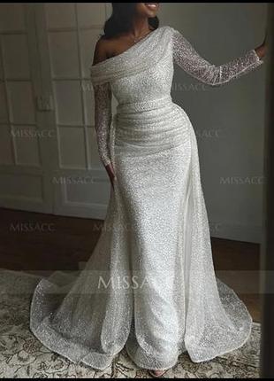Продам свадебное платье missacc с дополнительной верхней юбкой