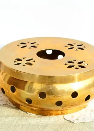 Вінтажний бронзовий марміт для обігрівання страв.