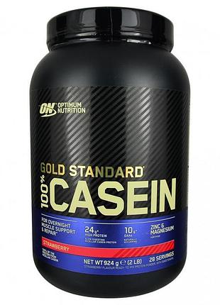 Optimum nutrition 100% casein gold standart 924g strawberry
